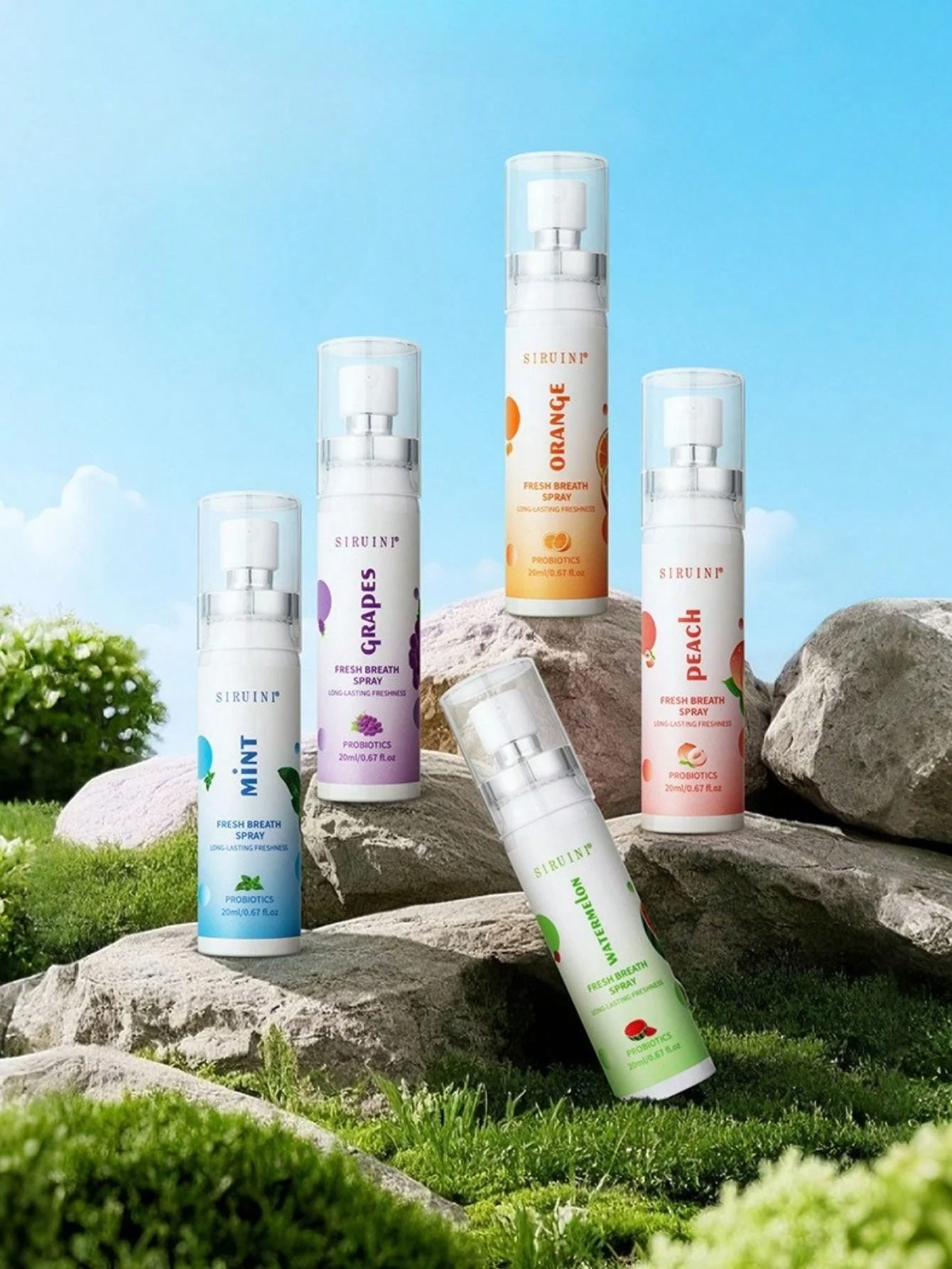 Ambientador en aerosol de fragancia de 20ML, eliminador de fragancias y olores de larga duración, regalos de decoración del hogar, ambientadores de cumpleaños, Spray bucal Ora