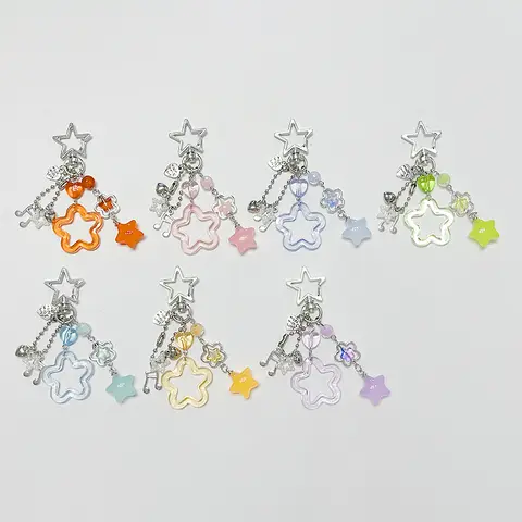 Handmade Bunny Keychain y2k Star Keychain 1pcs