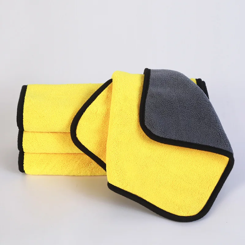 Auto-Waschtuch Mikrofaser-Reinigungstuch Hochabsorbierendes Trockentuch für Fenster und Spiegel Wischtücher Autopflege Motorrad-Waschtuch – Detail 2