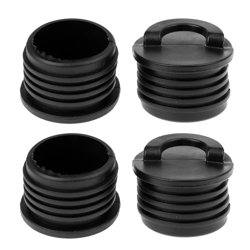 

4 Pcs Kayak Drain Plug Canoe Boat Waterproof Accessories 31MMx36MM Black Universal Rubber Scupper Stoppers Plugs