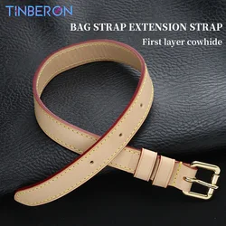 TINBERON-Sangle d'extension en cuir Vachetta, accessoires de sac, sangle arc-en-ciel réglable, largeur 2cm, sangles initiées, rénovation