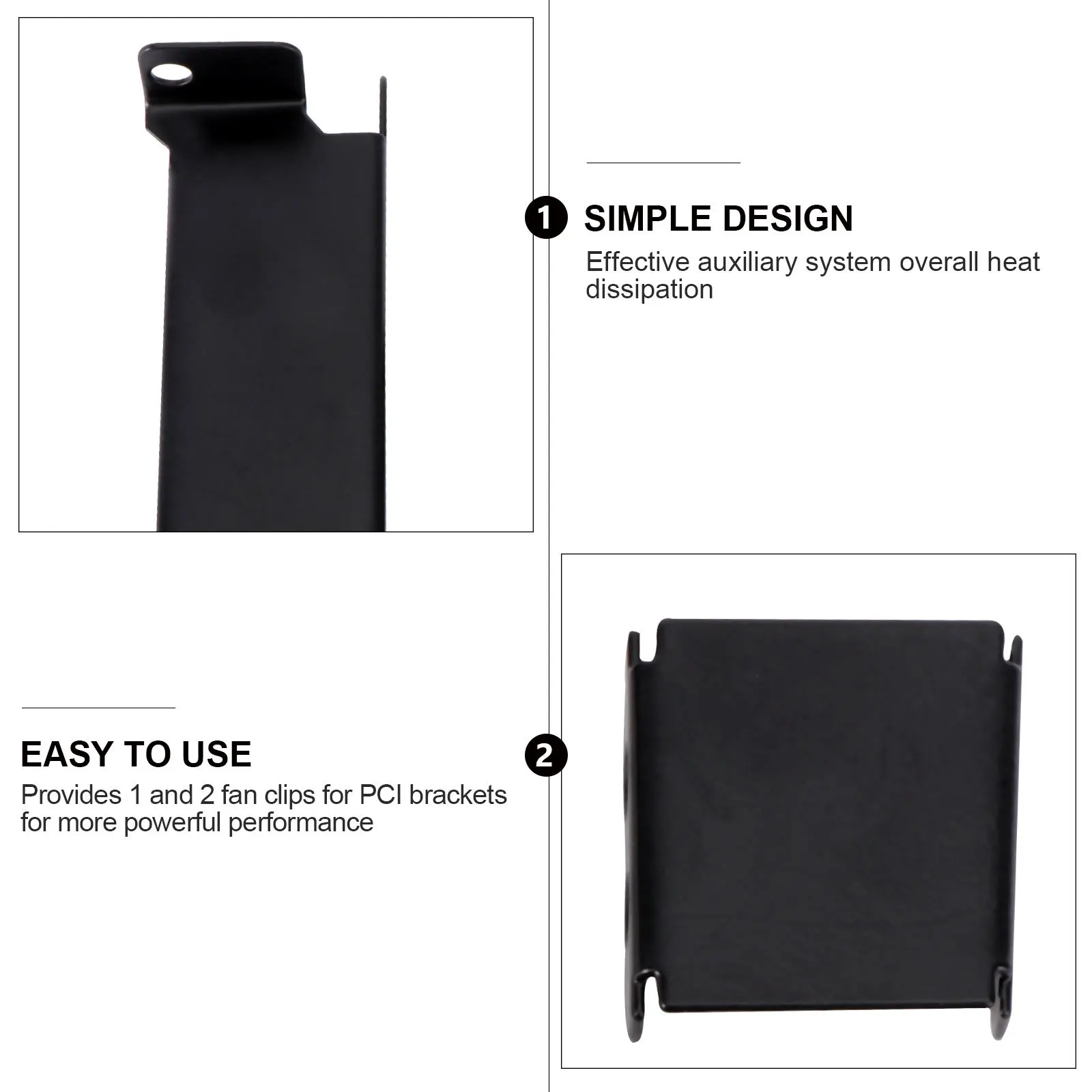 

High Quality Video Card Radiator with Effective Heat Dissipation 8-9cm Fan Mounting Bracket Black Graphics Fan Holder