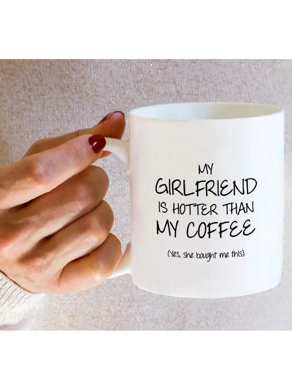 Funny Mugs For Couples Girlfriend Boyfriend,11 Oz Ceramic Coffee Mugs, Funny Sarcastic Inspirational Birthday Christmas Gift