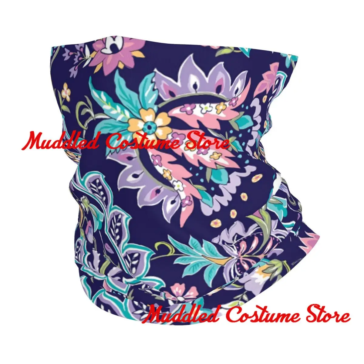 

Французские цветы с узором пейсли, растения, зимняя повязка на голову, теплая повязка на голову для женщин и мужчин, походный велосипедный шарф-труба, бандана для лица, гетры