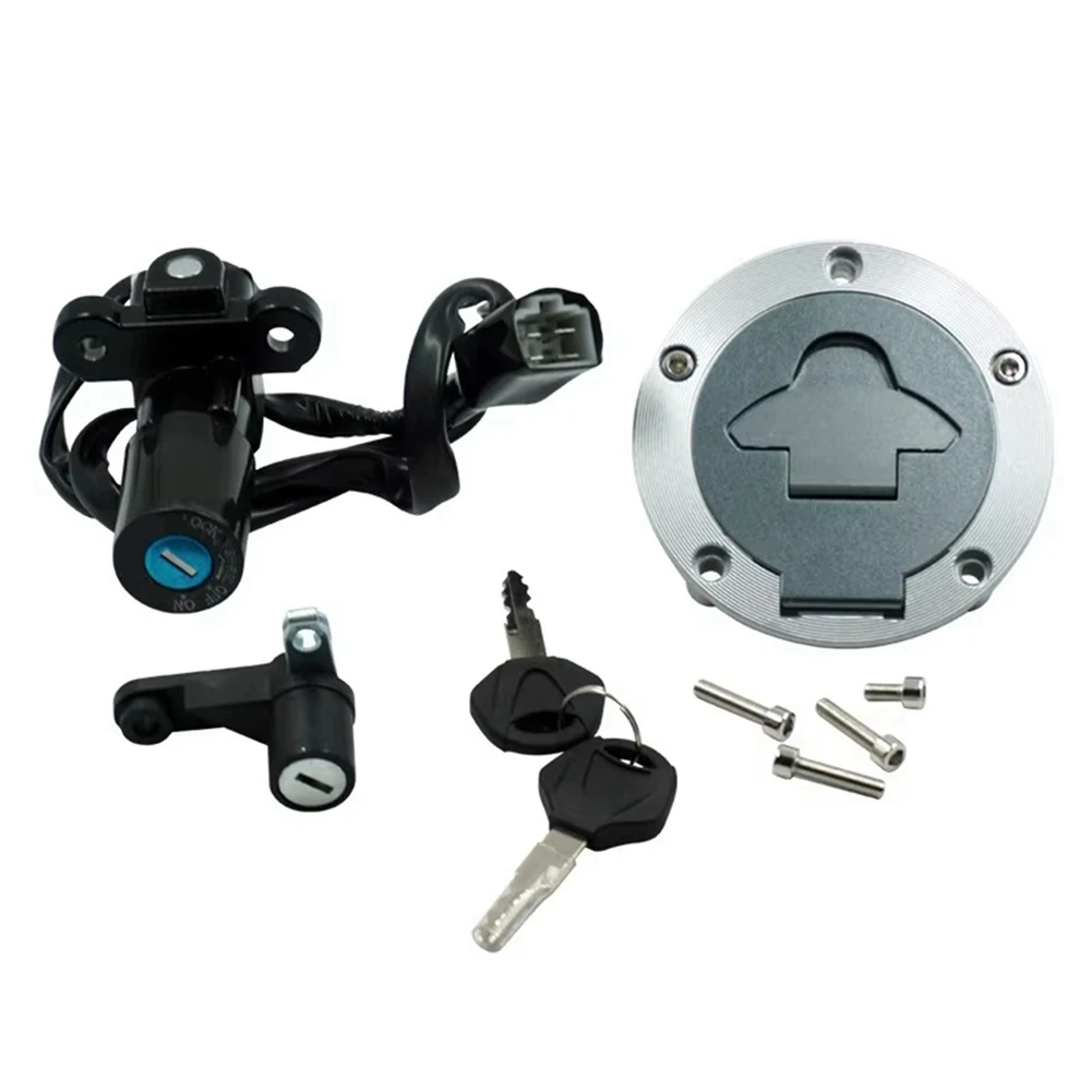 Super Sale Motorcycle Fuel Tank Cap Electric Door Lock Ignition Switch Kit Full Car Lock Set Lock for Yamaha YZF R3 RH07 RH12