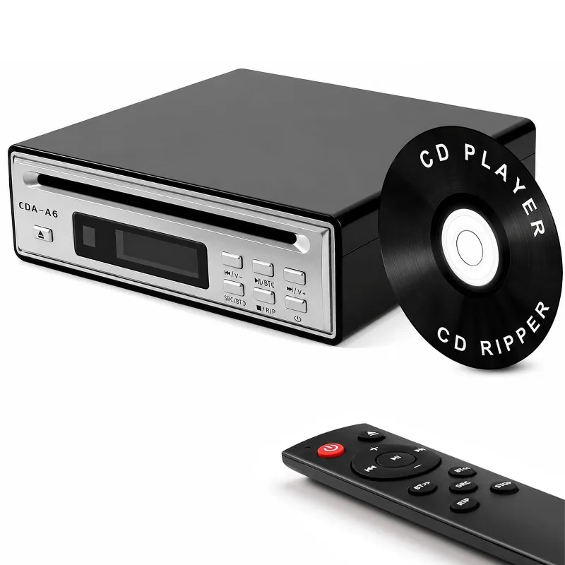 Audiophile Grade Two-way Bluetooth CD Player Digital Player CD Track Grabbing Machine Translation Recording WAV with Optical