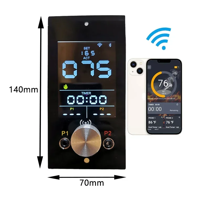 WIFI &BLE Control Wood Pellet Smoker BBQ Grill PID Controller For Traeger