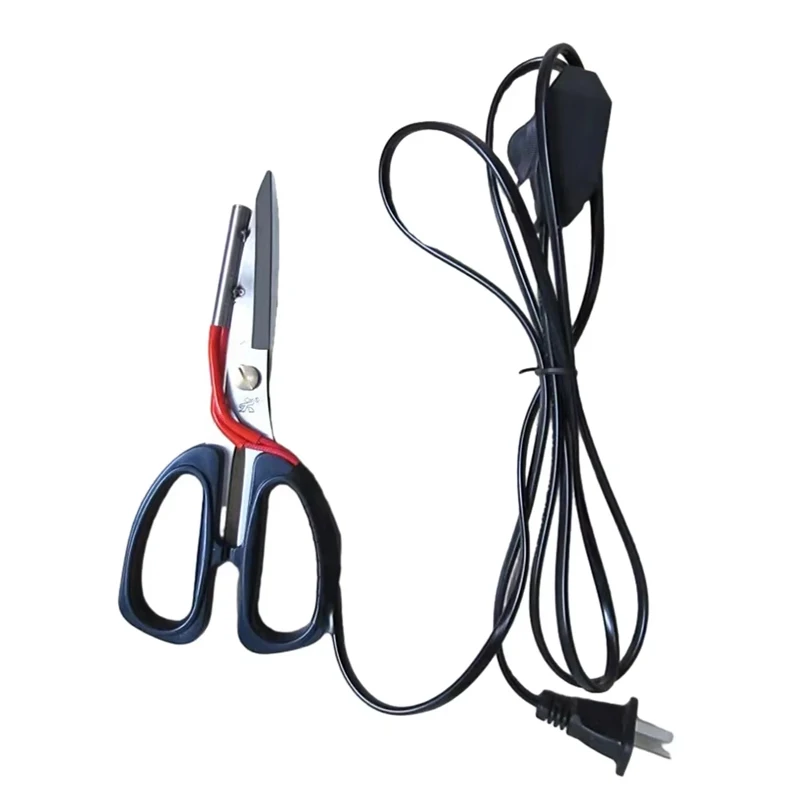 220V Electrothermal Scissors Adjustable Temperature Heating Tailor Scissors Shears Knife for Clothing Curtain Non-Woven Fabrics