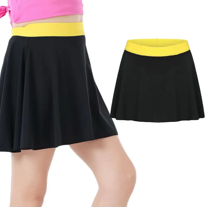 5-11 Years Children Girls Tennis Shorts Shorts Athletic Running Skirts Short Cheer Dance Kids Clothes 2 in 1