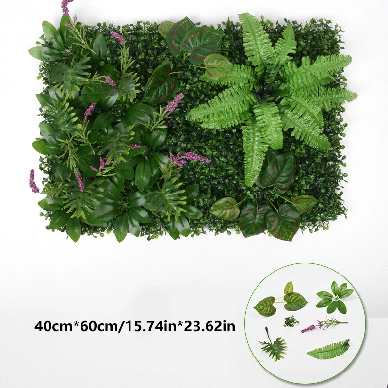 60x4 0cm sztuczna zielona krajobraz na ścianę dekoracja ogrodu do domu w dżungli sztuczne rośliny wiszące panele ścienne z trawą i zielenią płot