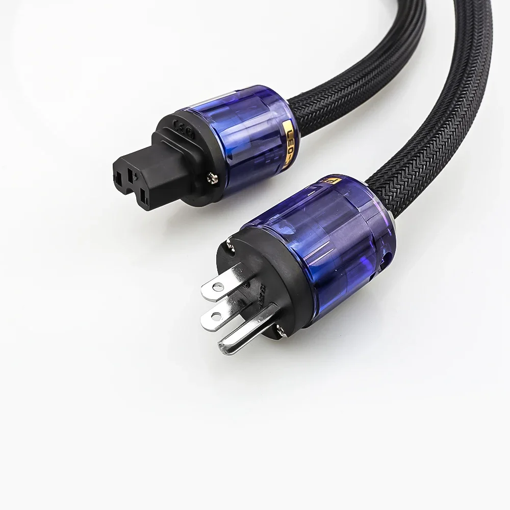 Audiocrast 4N OFC Copper Hifi Audio US Power cord cable hifi AC Power cable US Power cable Preamplifier
