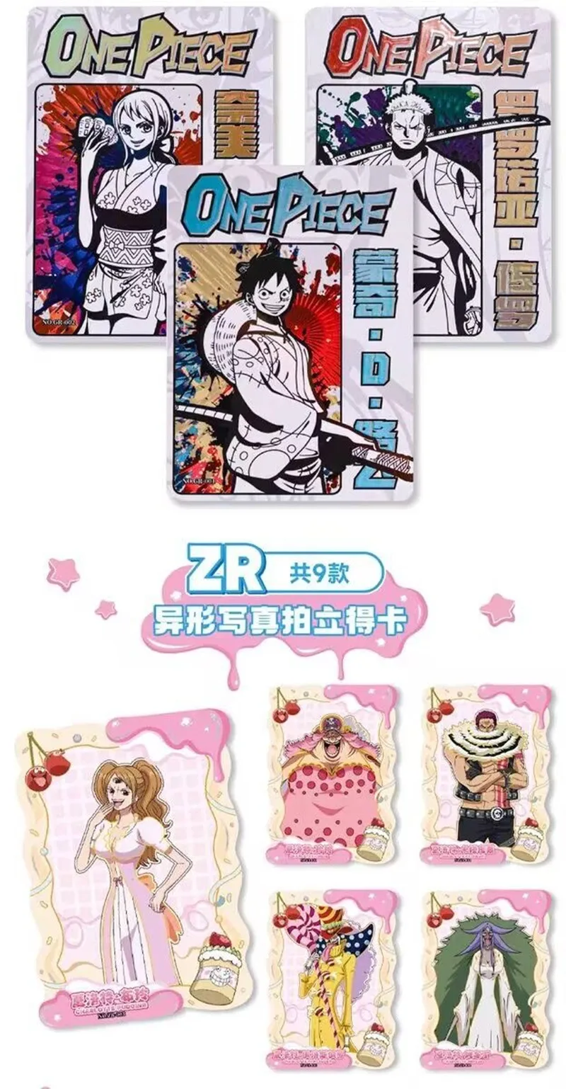 KABAO Echte One Piece Karte Ruffy Zoro Nami Lysop Sanji Ace SP XR KR EX TR GR ZR CR ODER UR Sammlung Karte Spielzeug Für Kinder Geschenk – Detail 7