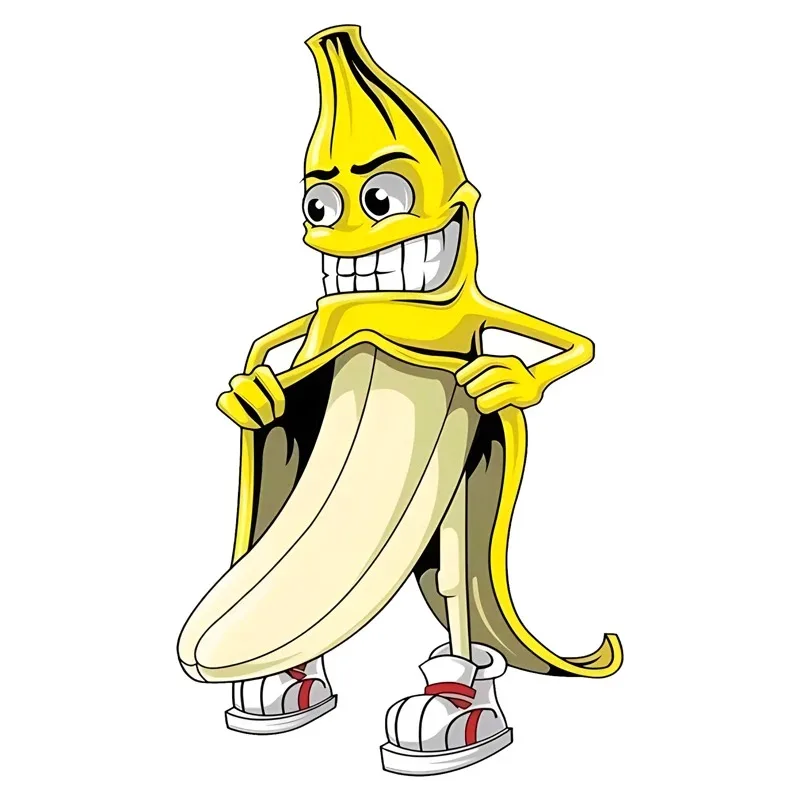 

Funny Banana Flasher Peelable Stickers Vinyl Car Sticker Bumper Window Waterproof Decal 9x15cm PVC KK