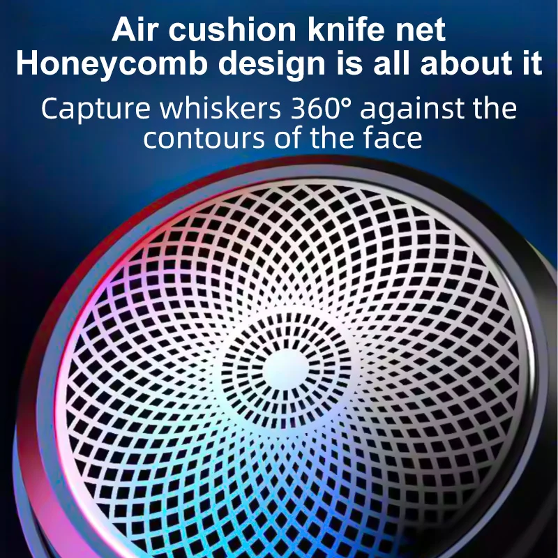 ماكينة الحلاقة الكهربائية للرجال تدعم الشحن TYPE-C. أنماطان مناسبة للحمل وقوية.