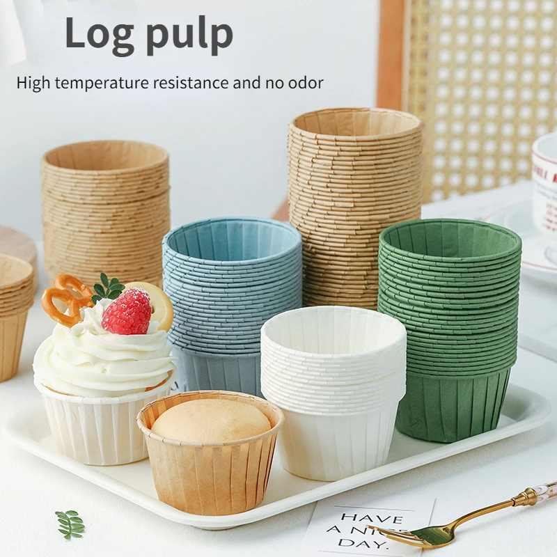

50pcs Golden Muffin Cupcake Paper Cup Oilproof Cupcake Liner Baking Cup Tray Case Wedding Party Caissettes Cupcake Wrapper Paper
