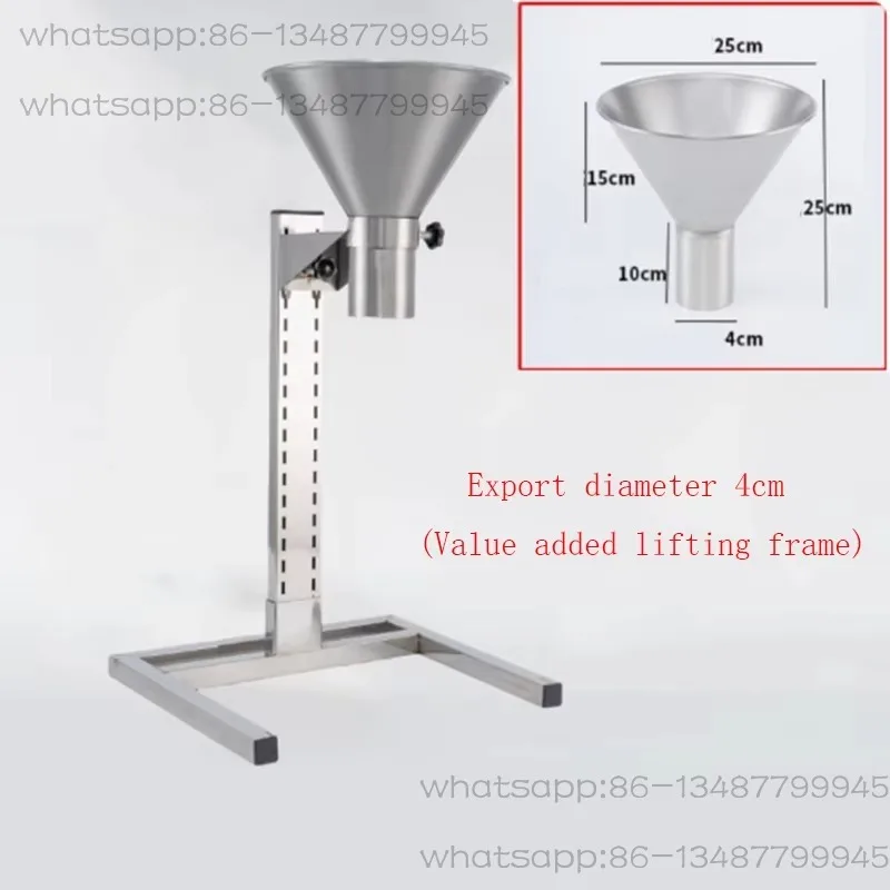 Manual filling machine stainless steel large diameter hopper packaging vacuum bag oil seal packaging machine funnel