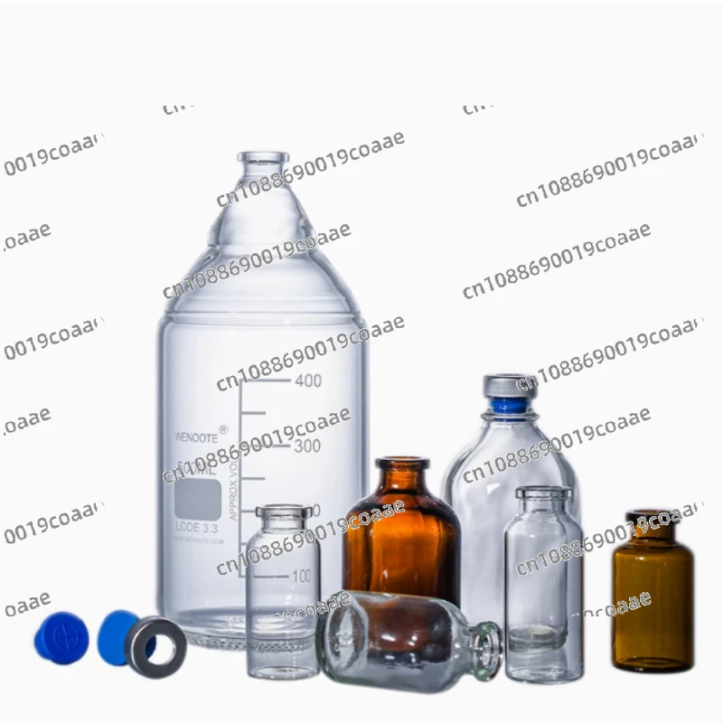 

50ML Transparent Anaerobic Bottle Tap Water Sampling Bottle Retention Bottle Pliers Headspace