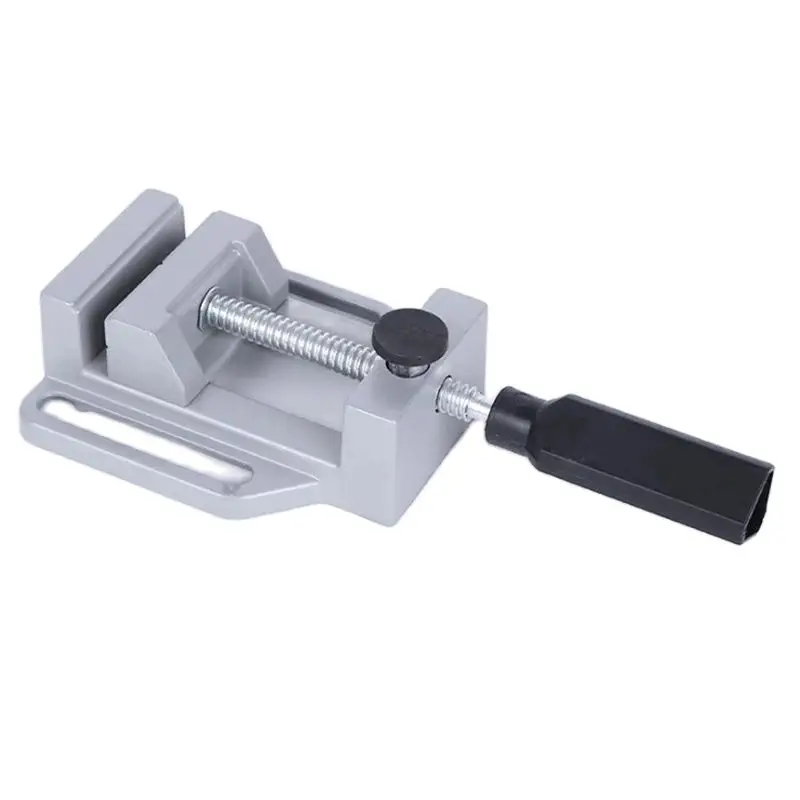 Multi-functional Aluminum Alloy Flat Vise For Electric Drill Stand Tongs Mini Home Use Flat Tongs Bench Vise 70mm