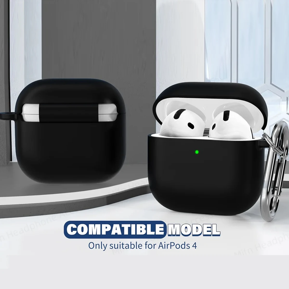 Case For Airpods 4th Gen Official Liquid Silicone Earphone High Quality Protective Case For Woman For Airpods 4 Earbuds Cover