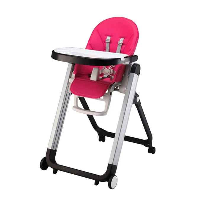 IVOLIA best selling plastic dining baby high chair with wheels