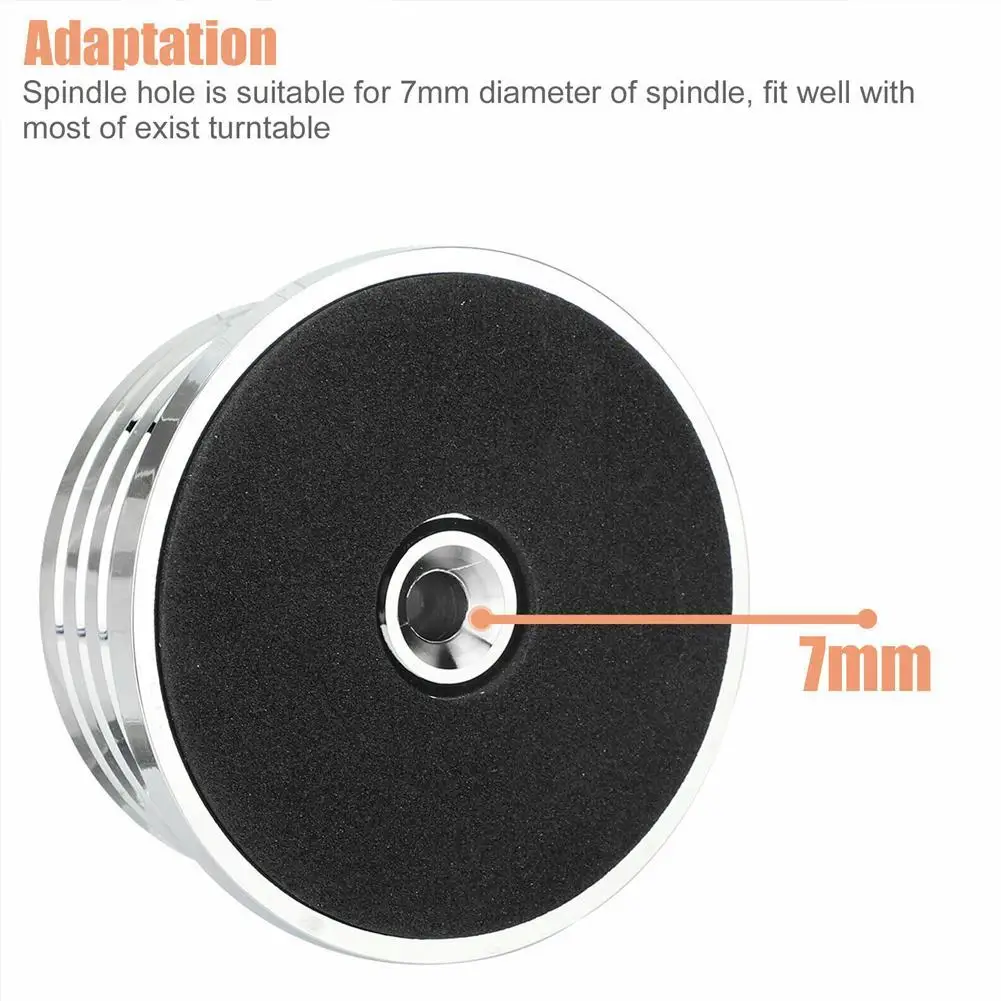 60Hz LP Vinyl Old Record Disc Professional Hifi Turntable Level Meter Gramophone Clamp Stabilizer Vinyl 7mm Spindle