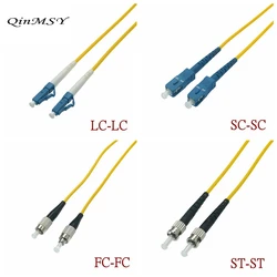 SC/APC LC/APC FC/APC ST/APC-SM 3mm LC FC ST Fiber Optic Jumper Cable Single Mode Extension Patch Cord 1m 3m 5m 10m 20M 30M 40M