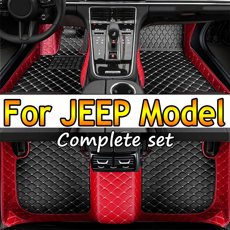 

Car Floor Mats For JEEP Compass Wrangler Grand Cherokee Renegade Patriot Liberty Commander Wagoneer Car Accessories 2022 2023