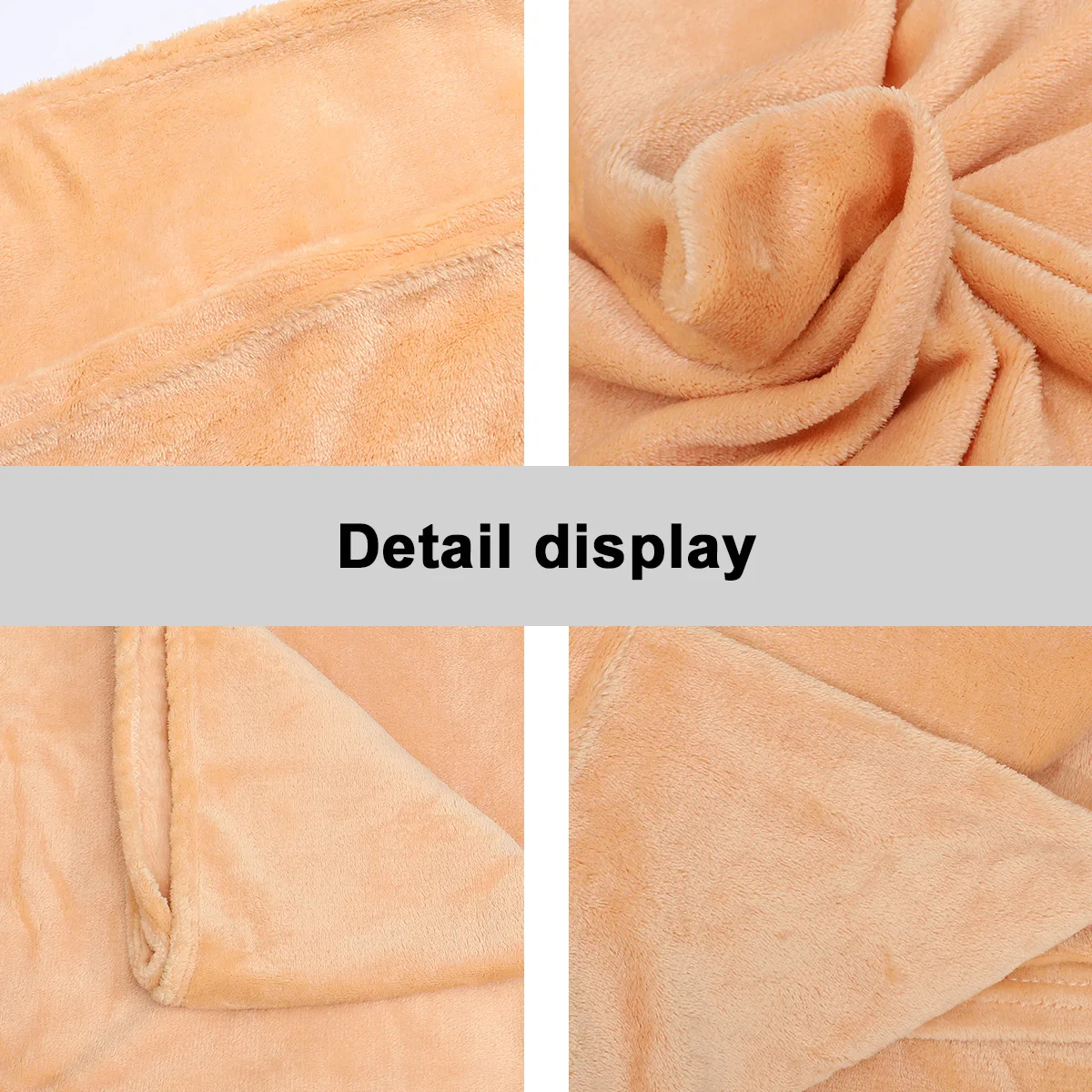 

Flannel Blanket Coral Fleece Soft Warm Lightweight No Lint Fade Ideal Sleeping Air Conditioning Room Solid Color Decorative Home