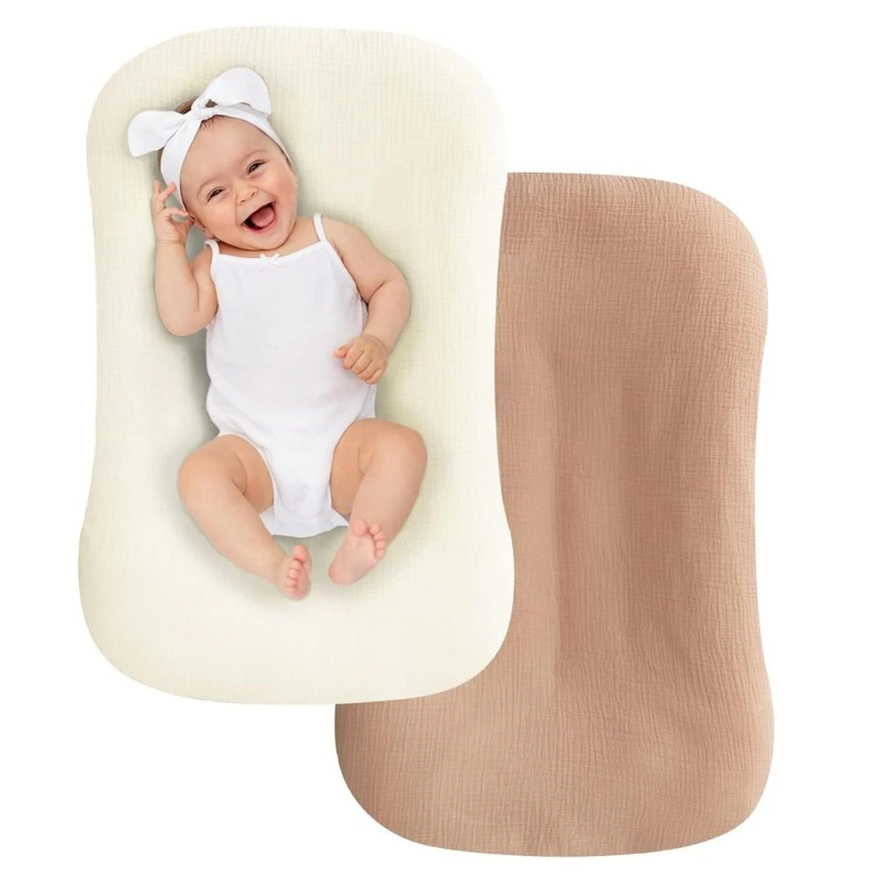 Baby Lounger Slipcover Removable Baby Crib Bedding Stuff Easy Cleaning Soft W3JF