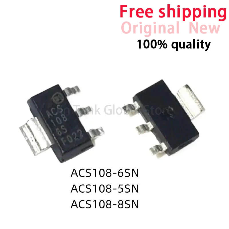 (10 قطعة) 100٪ جديد ACS108-6SN-TR ACS108-8SN-TR ACS108-5SN-TR ACS108-8SN ACS108-5SN ACS108-6SN ACS108 108-6S sot-223 شرائح #1