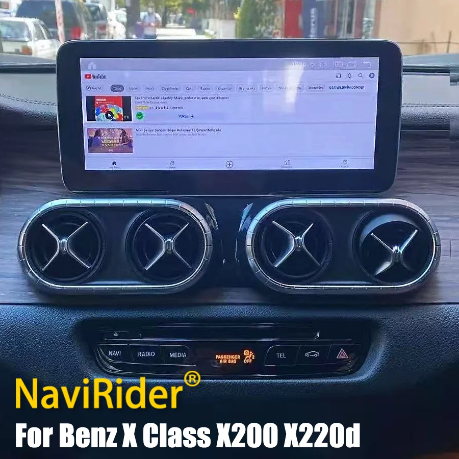 S 12.8Inch Screen Car Radio For Benz X Class X200 X220d W470 2016 - 2020 GPS Android 2400x960 Multimedia Video Player CarPlay