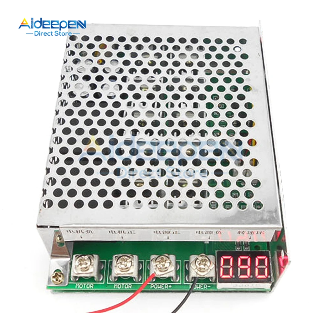 

100A 5000W Reversible Motor Speed Controller High Quality PWM Control Soft Start DC10-55V Forward/reverse Rotation Dual Relay