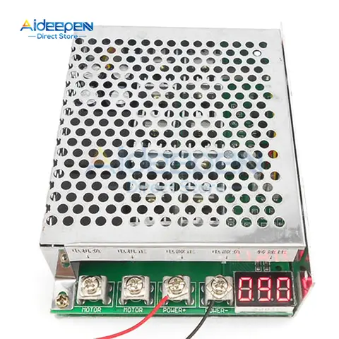 가역 모터 속도 제어기, 고품질 PWM 제어, 소프트 스타트 DC10-55V, 정회전, 역회전 듀얼 릴레이, 100A, 5000W