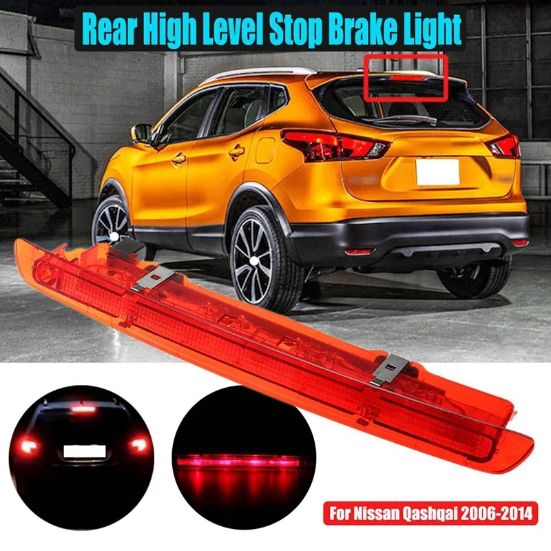 NEW-High Brake Light Led Rear Tail Light For Nissan Qashqai 2006 2007 2008 2009 2010 2011 2012 2013 2014