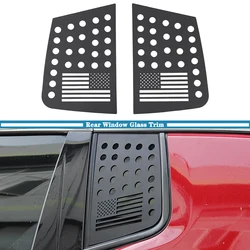 Car Rear Window Triangle Glass Decorative Panel Cover for Jeep Compass 2017 2018 2019 2020 2021 2022 2023 Exterior Accessories