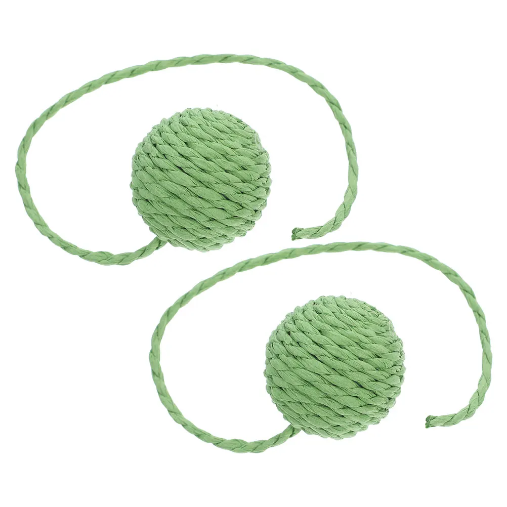 

2pcs Cat Climbing Frame Replacement Ball Scratching Post Toy Durable Materials Stylish Design Suitable All Cats Indoor Pet