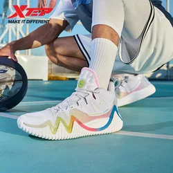 Xtep Real Combat Basketball Shoes For Men  Autumn Support Sports Shoes Propulsive Force  Comfortable Sneakers 876319120009