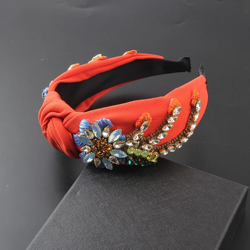 Baroque crystal fabric hair accessories beautiful geometric personality temperament ladies travel gift hair accessories 942