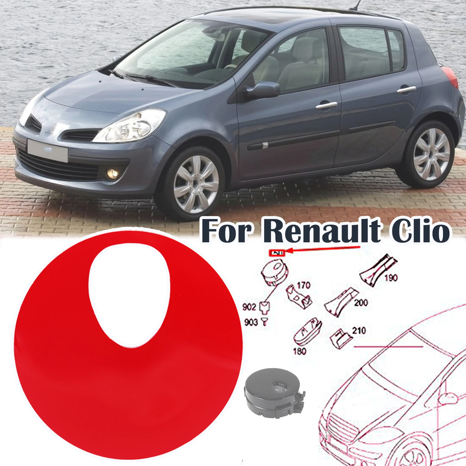 Rain Light Sensor Gel Pad For Renault Clio III Lutecia Adhesive Film Silicone Sticker Windscreen Chip Repair Kit Fix Tape 05 -14