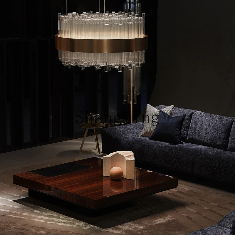 CL minimalist marble coffee table modern minimalist light luxury living room household stainless steel tea table