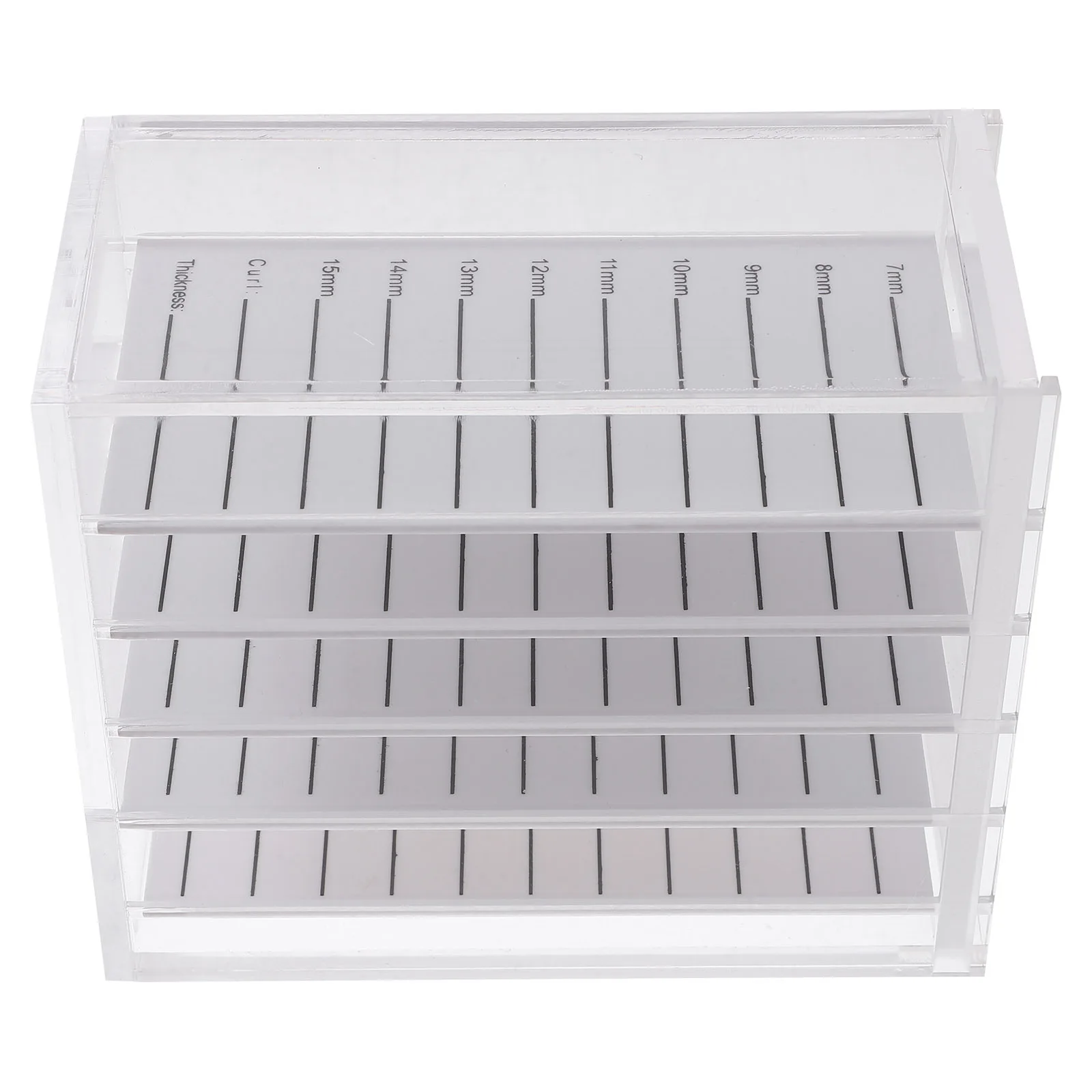 

Clear Acrylic Eyelash Storage Box 5 Layers False Lash Organizer Portable Makeup Container Eyelash Storage Case