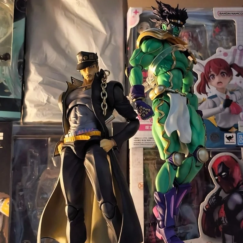 Jojo'S Bizarre Adventure Star Platinum Jotaro Kujo Anime BIG Superimage Mobile Articulated Action Figure Model Kit Ornament Toys