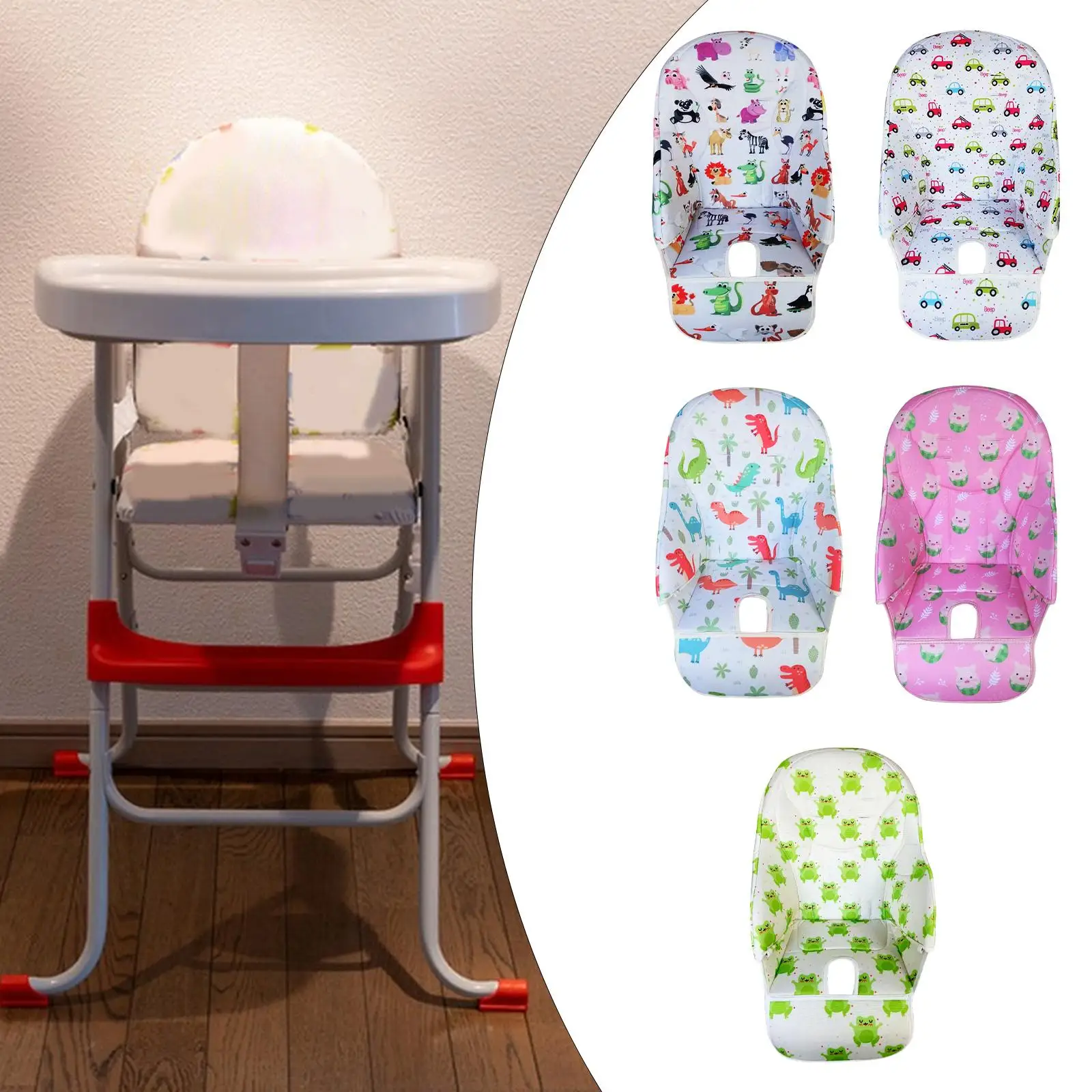 Versatile High Chair Cover Oxford Cloth Baby Dining Seat Cushion Protector Portable Pad for Kids Travel Use