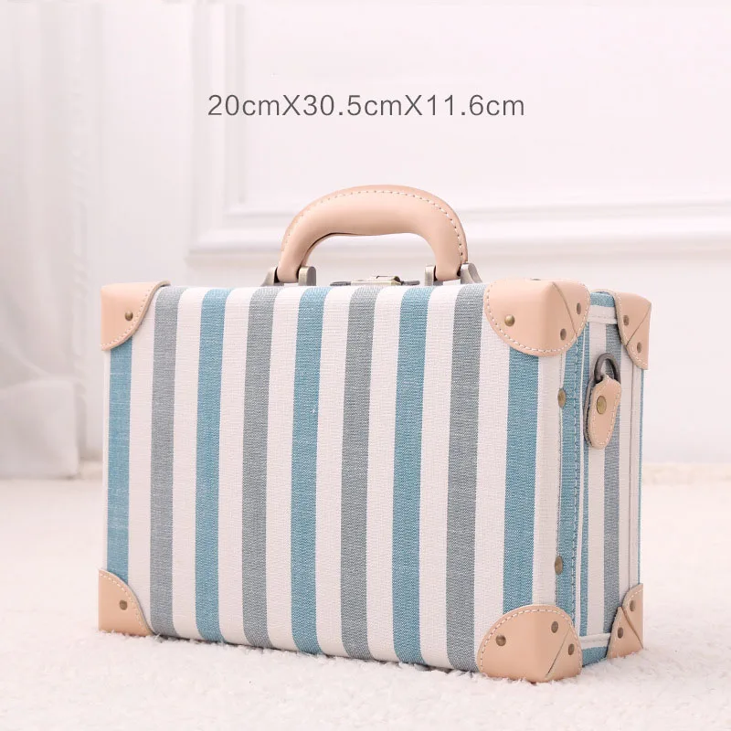 Small Cabin Travel Hand Mini Carrying Luggage Suitcase New Female Fashion Cosmetic Case 14 Inch Small Portable Storage Box