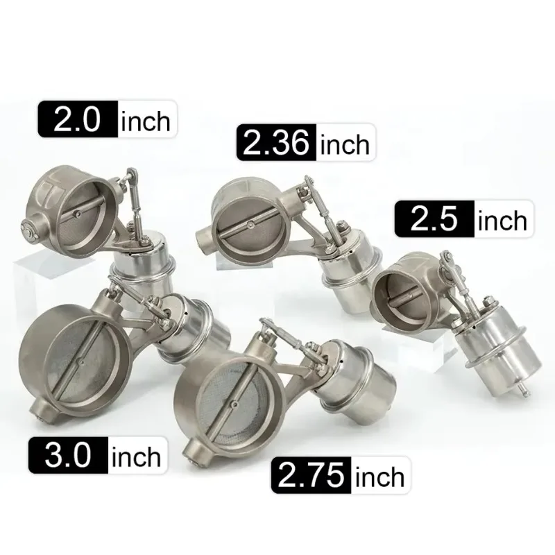 2/2.36/2.5/2.75/3 Inch Vacuum Exhaust Cutout Valve Control Unit Kit With Wireless Remote Auto Performance Exhaust Bypass Set