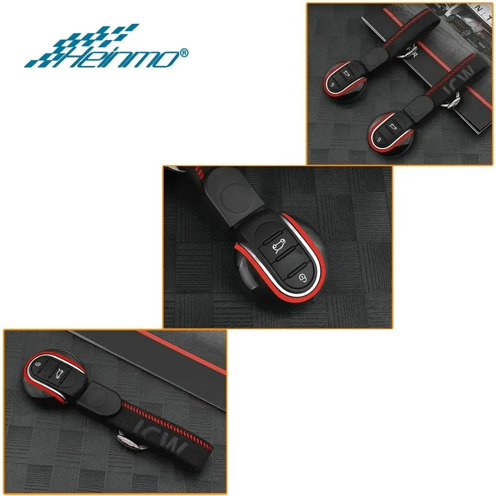 Car Styling Suede Accessories KeyChain Key Case Cover Protector Rope For MINI Cooper JCW D S ONE F54 F55 F56 F57 F60 Countryman