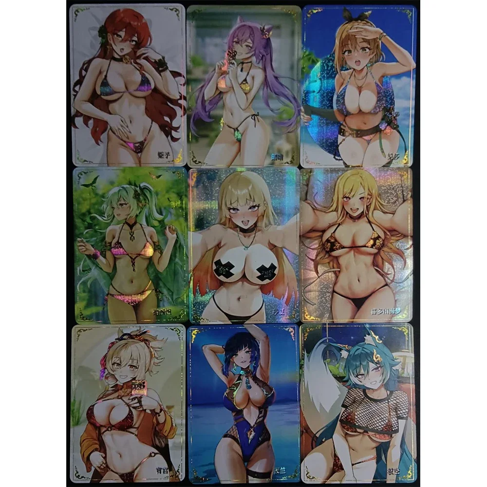 9PC/Set Anime Wife Card DIY ACG Kitagawa Marin Mai Shiranui Iono Boy Games Toys Christmas Birthday Gift Collectible Card