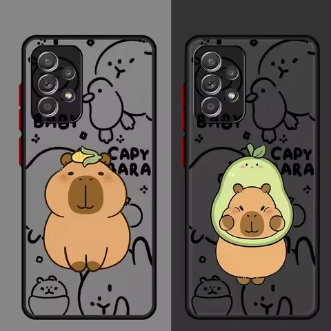 Capybara Cartoon Phone case for Samsung Galaxy A11 A12 A53 A71 A72 A73 4G A13 A14 A16 A21 A22 A23 A24 A31 A32 A33 A42 A51 A52 5G