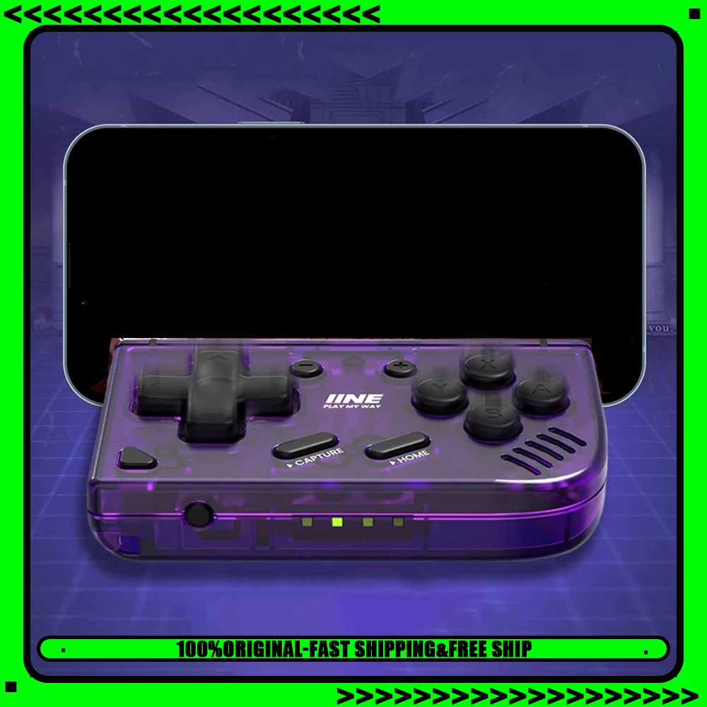 IINE Mini Retro Ananke Controller/ Turbo Function Interchangeable Joystick D-Pad Multi-Platform Controllers Handheld Game Custom