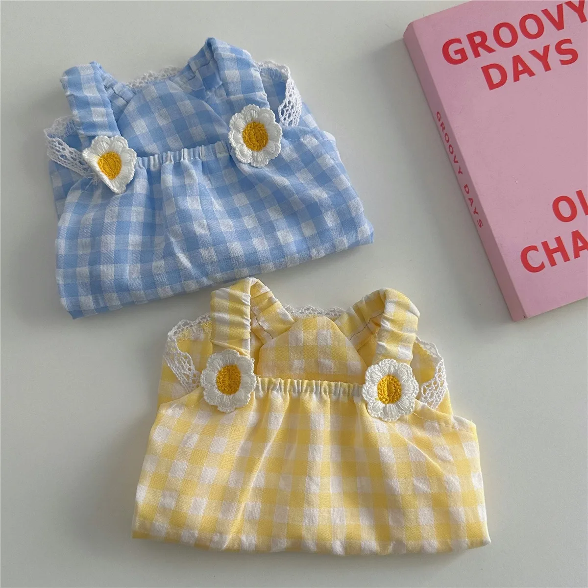 

Pet Princess Skirt Cute Dog Clothes Summer Thin Bichon Frise Plaid Sling Teddy Breathable Pullover Female Dog Gift